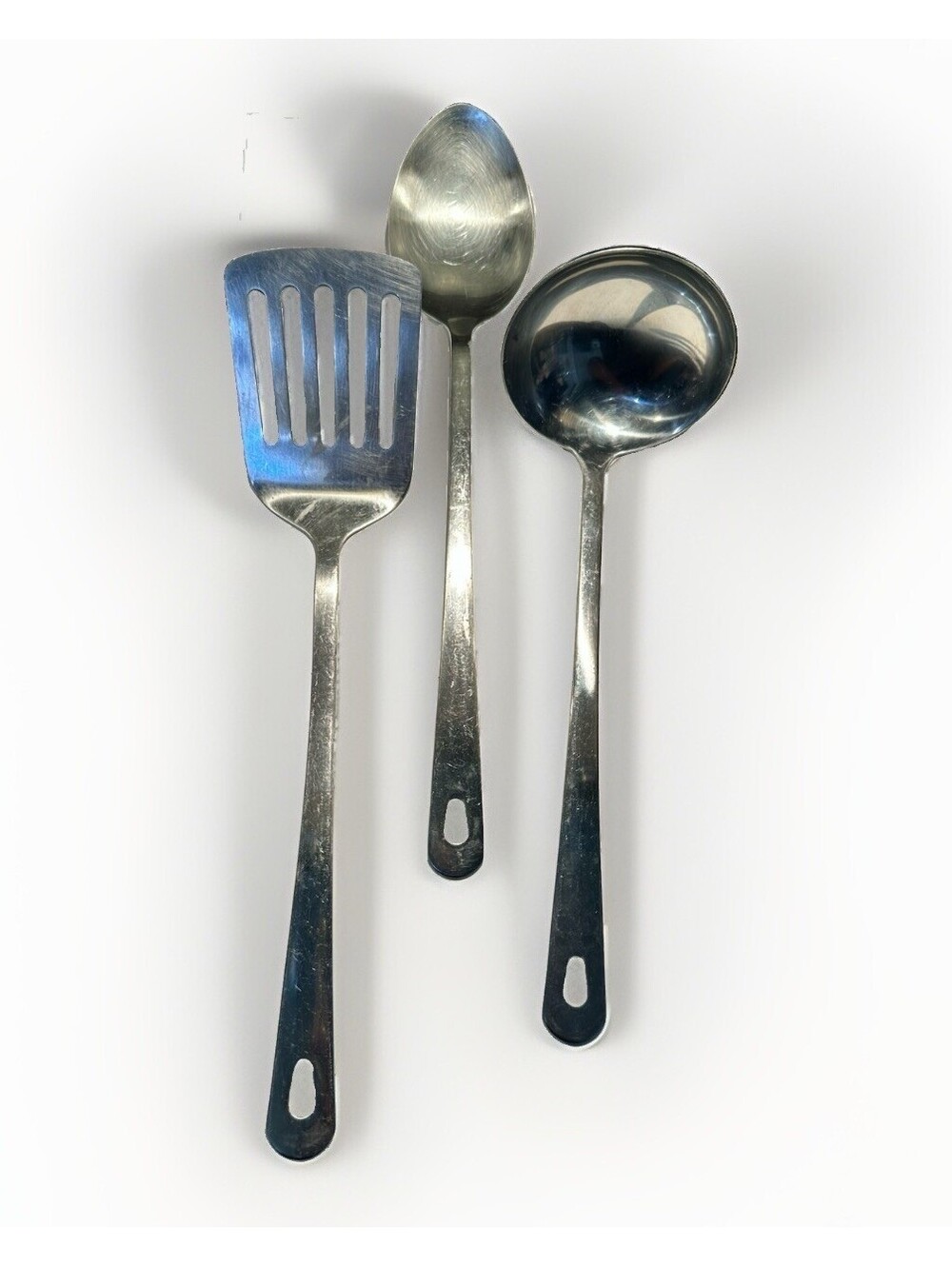IKEA Stainless Steel Kitchen Utensils Set 3 Pcs Spatula Ladle Spoon 22458